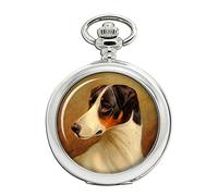 Head Study of a Fox Terrier by Colin Graeme Roe Full Hunter Pocket Watch