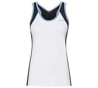 HEAD Talia Tank Top - White/Yellow, x Large