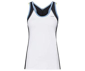 HEAD Talia Tank Top - White/Yellow, x Large