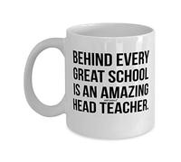 Head Teachers Mug - Head Teacher Gifts - Behind Every Great School - Christmas Presents - Coffee Mugs - wm6179