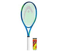 HEAD Ti.Conquest Nano Titanium Tennis Racket with Protective Cover & 3 Tennis Balls - Grip Size L3