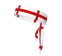 Head Ties Headband Sports Sweatband for Men Women Headband Karate Tie Back Sweat Wicking Workout Head Band England Flag