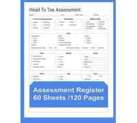 Head to Toe Assessment Checklist Card for Nurses and Practitioners in Two pages (60 sheets)
