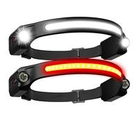 Head Torch Rechargeable,2 Packs Headlamp with Red Light 2XPE and 260°Wide Beam LED Headlight with Motion Seonsor 8 Mods IPX5 Waterproof Head Lamps for Adults Kids Camping,Hiking,Fishing and Running