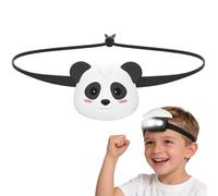 head torch rechargeable，kids head torch with Panda，Silicone LED Headlamp with 3 Lighting Modes & Flashing,USB Rechargeable head light for Cycling Running Camping for Kids ,Panda Gift for Girl and Boy