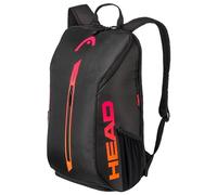HEAD Tour Backpack Tennis Bag, Black/Flame