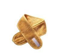 Head Turban Soft Makeup Wrap Headbands Cosmetic Fabric Towel Spa Bath Shower Wash Face Elastic Facial HeadBand For Women(Yellow)
