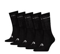 HEAD All Sports Crew Sock, Black, 35-38 (Pack of 5)
