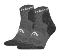 HEAD Unisex Quarter Socks 2-Pack Hiking All-Weather Sporty Black Gray Taupe
