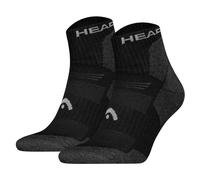 HEAD Unisex Quarter Socks 2-Pack Hiking All-Weather Sporty Black Gray Taupe
