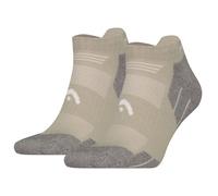 HEAD Unisex Sneaker Liner Socks 2-Pack Hiking All-Weather Taupe Gray 39-42