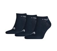 Head Unisex Sneaker Socks, 3-Pack - Soft Cotton Blend, Solid Color