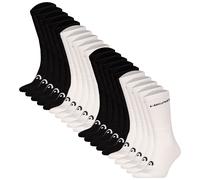 HEAD Unisex Socks 20-Pack Elements All Sports Crew, Black/White, 35-46