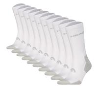 HEAD Unisex Tennis Socks 10-Pack - ELEMENTS Tennis Crew ECOM, White, 35-38