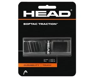 HEAD Unisex's Softac Traction Schwartz Replacement Grip-Black, One Size, Onesize