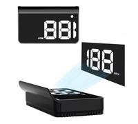 Head Up Display Car Gps Digital Speedometer, Universal Car Hud Head Up Kmh/Mph, Digital Speedometer Windshield For Car, USB Cable Plug And Play, Automatic Brightness Adjustment(White,KM/H)