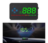 Head Up Display Car HUD GPS Smart Tachometer, iKiKin 3.5 Inch Reflective Display Windshore Glass LED Projector, Speed Alarm Fatigue Warning Applicable to All Cars and Trucks