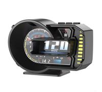 Head Up Display for Vehicles with Full LCD, OBD and GPS, Multi Data Instrument Panel Showing Speed, RPM, Fuel, Engine Temperature and Various Alarms (A590-Pro)