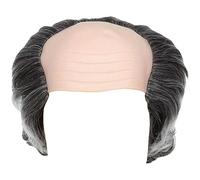Head Wig Halloween Grey Bald Wig Funny Bald Wig for Old Man Half Bald Wig Crazy Scientist Wig Crazy Professor Wig for Women Men