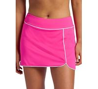 Head Women's Breakpoint Piping Skort, Standard Fit, Mid-Rise, Stretch Midweight Material, Built-in Compression Shorts, Proud Pink, L
