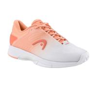 HEAD Women Revolt Pro 4.5 Tennis Shoes, Coral White, 40.5 EU
