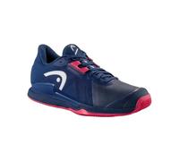 HEAD Women's Sprint Pro 3.5 Clay Tennis Shoe, Dark Blue Azalea, 38.5 EU
