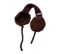 Head Wrap Headband, Woolen Baby Headband for Children, Brown | Baby Winter Unisex Ear Muffs, Crochet Head Wraps, Soft Girls Earmuffs, Outdoor Ear Covers for Cold Weather