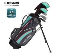 Head x Powerbilt Junior 3-5 Boxed Golf Set in Black Head Black