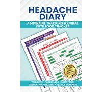 Headache Diary: A Migraine Tracking Journal with Food Tracker to Identify Triggers, Pain Levels, Symptoms to Help Heal & Aid Chronic Headache Relief