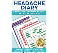Headache Diary: A Migraine Tracking Journal with Food Tracker to Identify Triggers, Pain Levels, Symptoms to Help Heal & Aid Chronic Headache Relief
