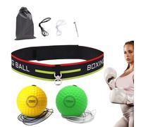 Headball Boxing, Boxing Reflex Ball Headband - Foam Rubber Reflex Ball with Headband | Multifunctional Boxing Responsive Training Aids, Adjustable Boxing Training Accessories for Beginners