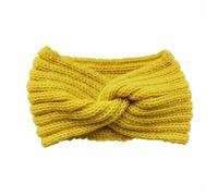 Headband 1 PC Vintage Knitted Twisted Hairband, Warm And Stylish For Autumn And Winter, Perfect For Daily Street Wear(Yellow)