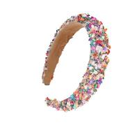 Headband - 14cm Wide Bling Hoop Long Lasting | Lightweight Rhinestone Headband Shimmer Jewelry For Everyday Use Women Girls Birthday Dress Up