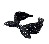 Headband 1pc Vintage Red Hairband For Women; Versatile Bow Headband With Wide Edge(A02 black)