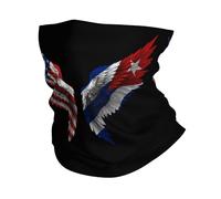 Headband America And Cuba Cubans Wing Flag Bandana Comfortable Facial Shield Multifunctional Neck Gaiter For Traveling Running Outdoor 25X50Cm