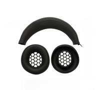 Headband and Ear Cup Covers, Breathable Mesh Protector Sleeves for Razer for Blackshark V2 X Gaming Headset(V2X Black Two-Piece)