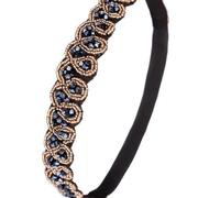 Headband Beaded for 3pcs Women Rhinestone Crystal and Retro Glass