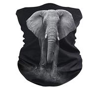 Headband Black African Animal Elephant Bandana Face Sun Protection Mask Neck Gaiter Magic Scarf Balaclava Headwear for Women Men Boys Girls