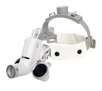 Headband Dental Loupes with Light, 2.5X/3.5X Dentals Glasses, with Advanced Cooling Design, for Dental Examination, Laboratory(3.5X)