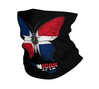 Headband Dominican Republic Dominicans Republic Butterflies Flag Bandana Comfortable Balaclava Multifunctional Facial Shield For Outdoor Running Camping 25X50Cm