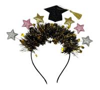 Headband For Graduate Student And Faculty Hairband With Star Doctor Hat Decoration Suitable For Various Head Sizes Graduation Headband