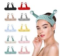 Headband for Washing Face,Cartoon Cute Flannel Skincare Headbands,Palm Snail Spa Headband,Elastic Hair Bands Creative Hair