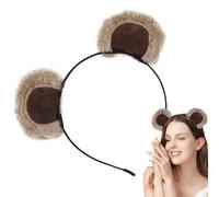 Headband for Women - 8" Bear Ears Headband | Fabric Plush - Cute and Comfortable Accessory for Holidays, Birthdays or Parties, Great as Fun Costume, Item of or Idea