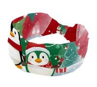 Headband for Women, Soft Wide Headbands, Penguin Christmas Tree inside the Crystal Ball Non Slip Workout Hairbands for Yoga Fitness Travel Gym, Hair Accessories