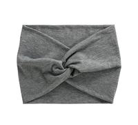 Headband Hair Accessories Twisted Extra Large Thick Wide Headbands Turban Workout Headband Head Wraps for Women(Dark Ash Gray)