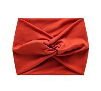 Headband Hair Accessories Twisted Extra Large Thick Wide Headbands Turban Workout Headband Head Wraps for Women(Orange Red)