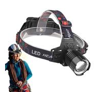 Headband Headlights - 5.5x4.3x4.3cm Outdoor Headlamp, USB Rechargeable Camping Headlamp | Adjustable Bright LED Headlight with 3 Modes Waterproof for Mountain Climbing