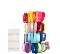 Headband Holder - Closet Hair Holder Wall | 30 Headband Organizer Wall Mount, Nursery Hair Band Organizer Walls, Felt Hairs Organizers, Easy Access And Selection For Girls Children Teens