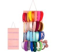 Headband Holder - Closet Hair Holder Wall | 30 Headband Organizer Wall Mount, Nursery Hair Band Organizer Walls, Felt Hairs Organizers, Easy Access And Selection For Girls Children Teens