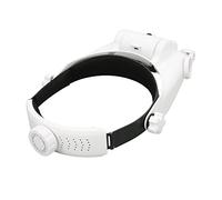 Headband Magnifier: Adjustable Rechargeable Head Mount Magnifying Glass, Magnifying Glass with Light, 3 Ledlights, 23 Kinds of Magnifications